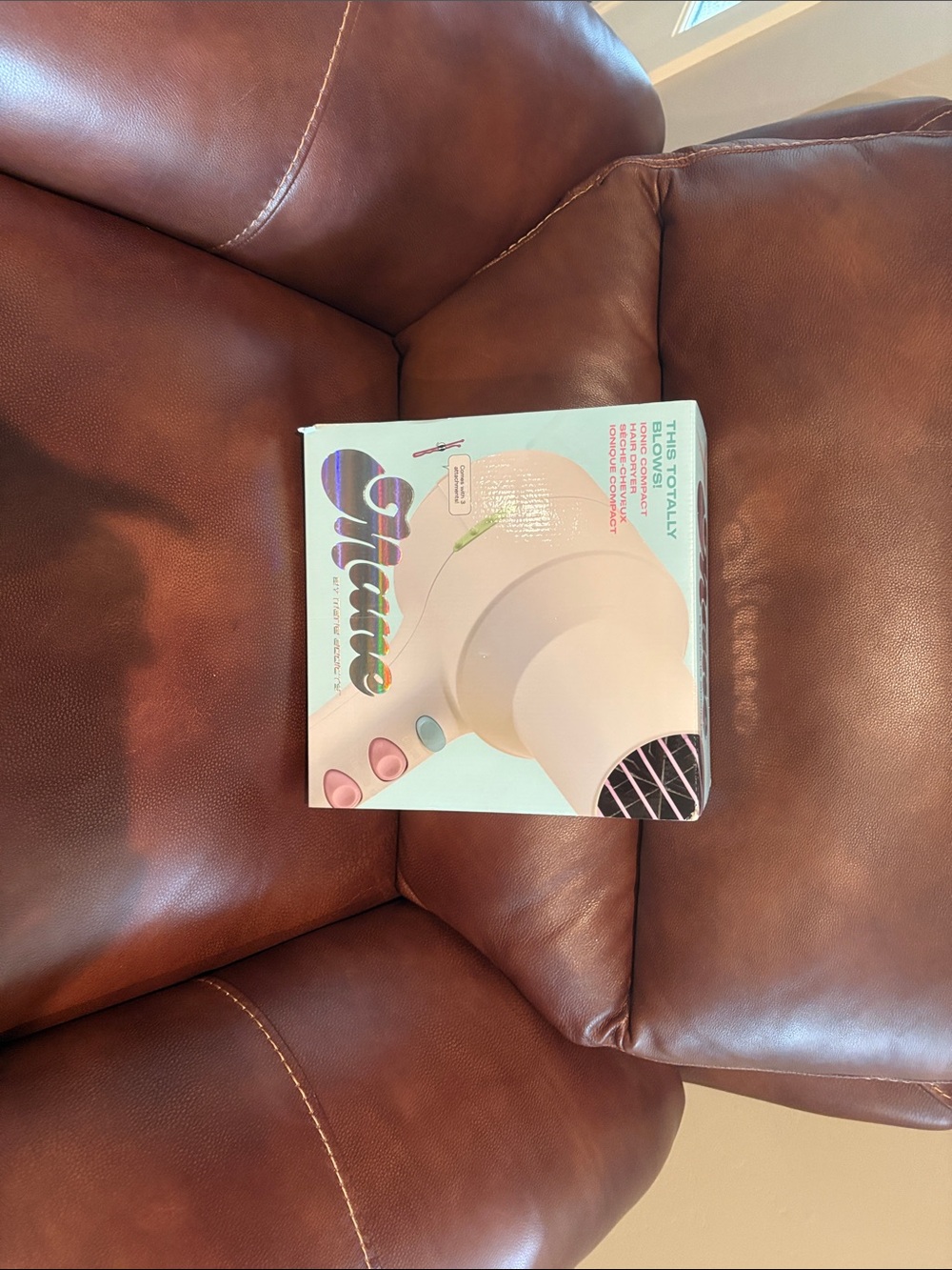 Glam+Glow Pink Hair Dryer - Compact Women’s Styling Tool